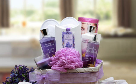 Relaxing Lavender Spa Experience Gift Basket