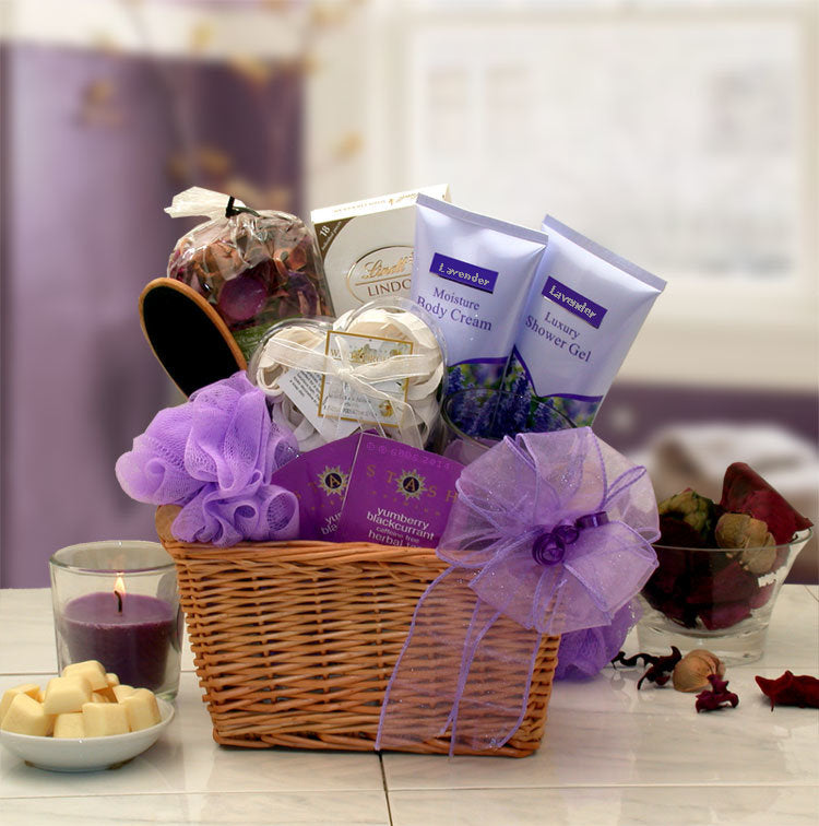 Lavender Relaxation Spa Gift Basket