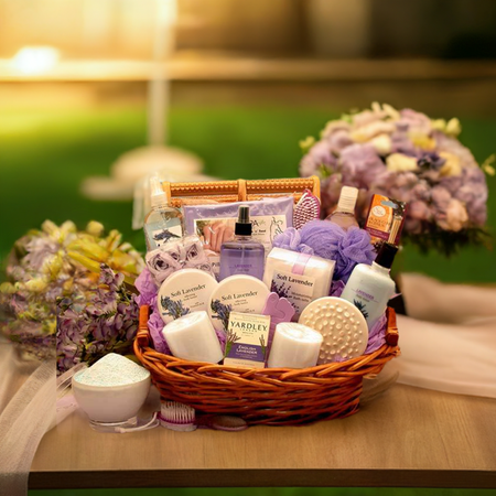 The Essence of Lavender Spa Gift Basket